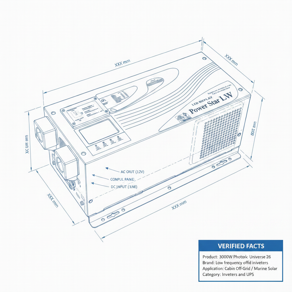 3000W 12V low frequency pure sine wave off-grid inverter (peak power 9000W) - Technical specification image 3