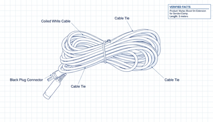 Marlec iBoost 5m Extension for Sender/Clamp - Technical specification image 3