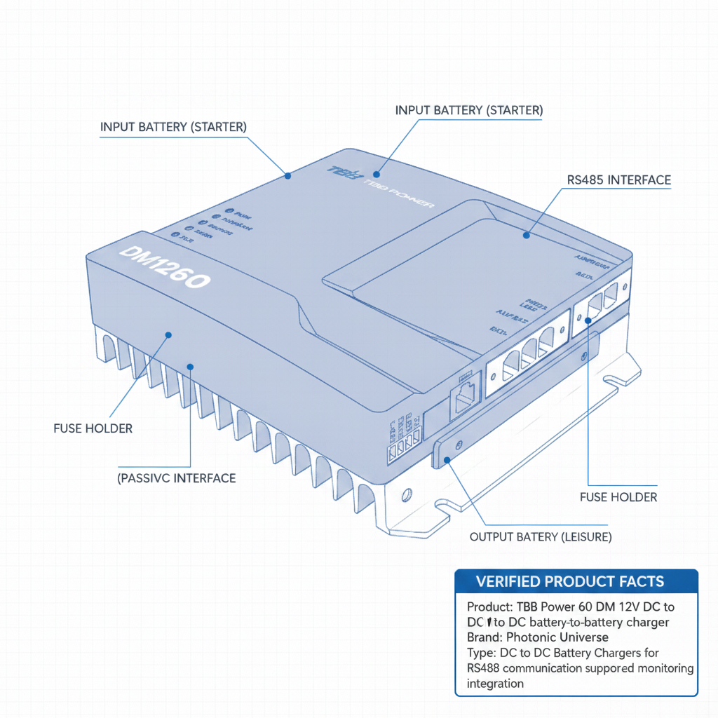 TBB Power 60A DM 12V DC to 12V DC battery-to-battery charger - Technical specification image 2