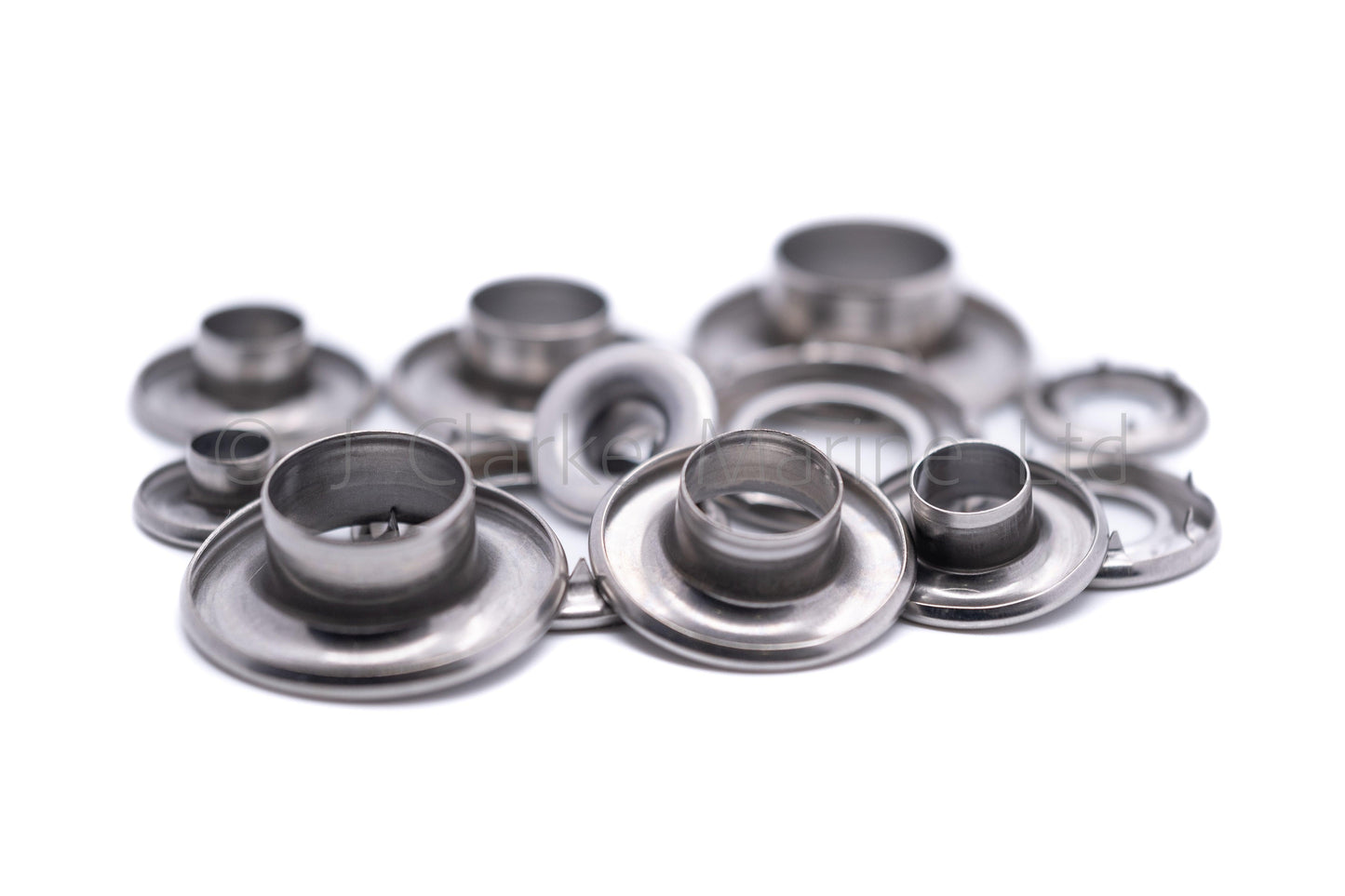 Grommets eyelets marine grade stainless steel rolled rim heavy duty 7mm - 16mm - 4Boats