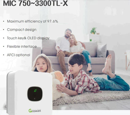 Growatt MIN 3600 TL-X Dual MPPT Single Phase Inverter (inc DC) - Solarika.co.uk
