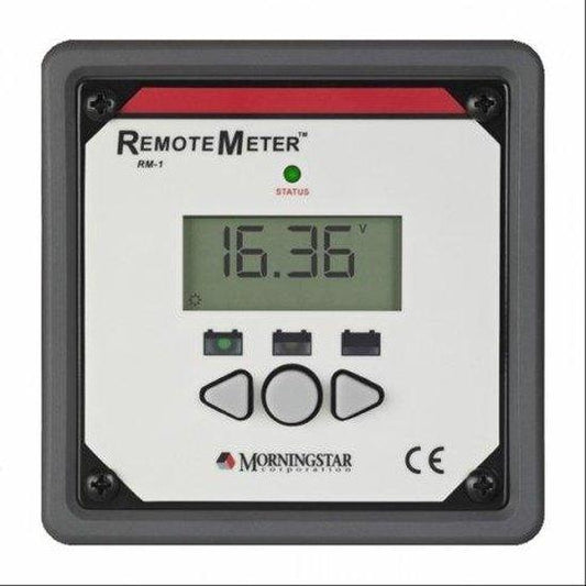 Morningstar remote LCD meter RM-1 for SunSaver Duo controllers, SunSaver MPPT controllers and SureSine inverters - 4Boats