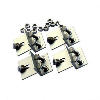 Set of 4 solar panel brackets for motorhomes, caravans, boats or roof mounting - 4Boats