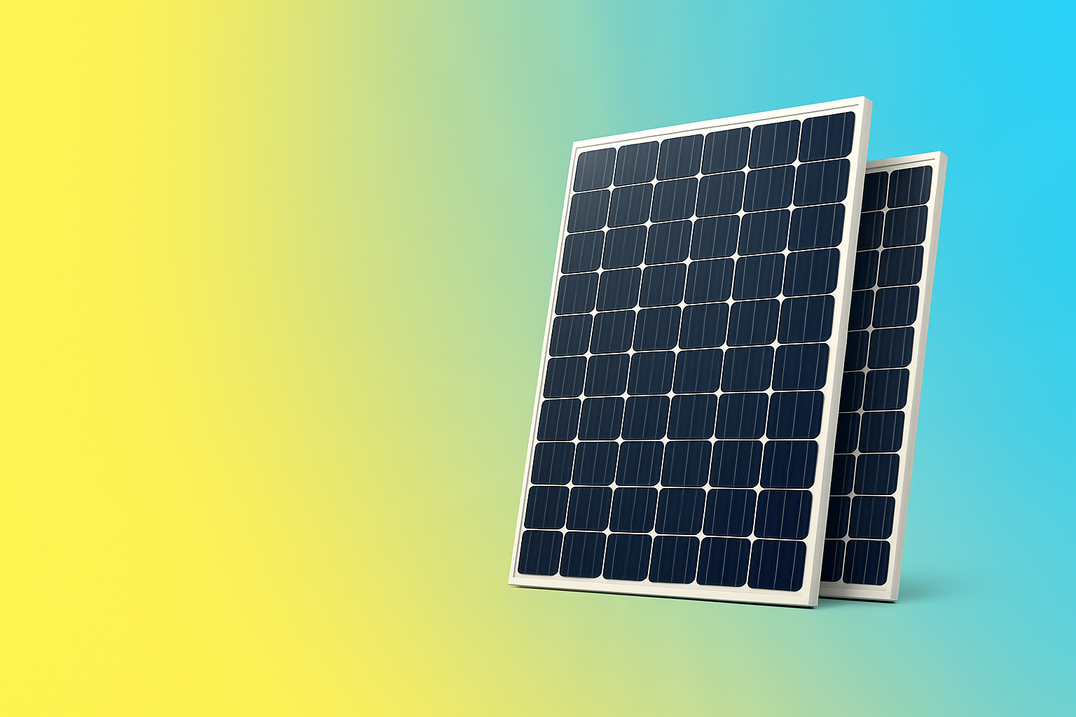 Solar panel banner without text