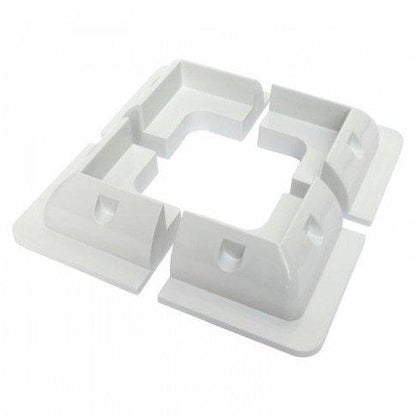 Solar panel mounting set with corner brackets, side brackets and a waterproof cable gland - 4Boats