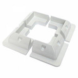 Solar panel mounting set with corner brackets, side brackets and a waterproof cable gland - 4Boats