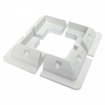 Solar panel mounting set with corner brackets, side brackets and a waterproof cable gland - 4Boats