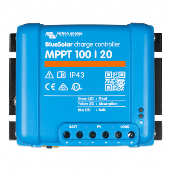 Victron Bluesolar Mppt 100/20 20a Solar Charge Controller For Solar Panels Up To 290w (12v) / 580w (24v) / 870w (36v) / 1160w (48v) Up To 100v - 4Boats