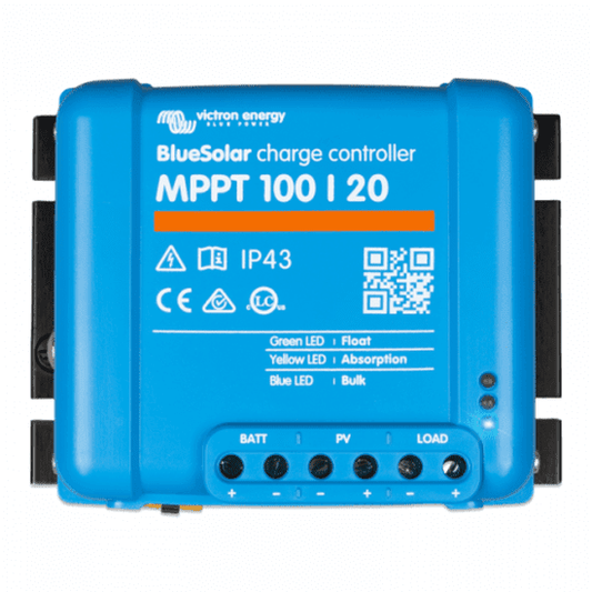 Victron Bluesolar Mppt 100/20 20a Solar Charge Controller For Solar Panels Up To 290w (12v) / 580w (24v) / 870w (36v) / 1160w (48v) Up To 100v - 4Boats