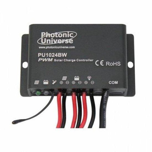 Waterproof 10A 12V/24V solar charge controller / regulator for caravans, motorhomes, campervans, boat, yacht and marine applications - 4Boats