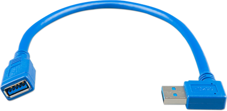 Victron USB extension cable one side right angle